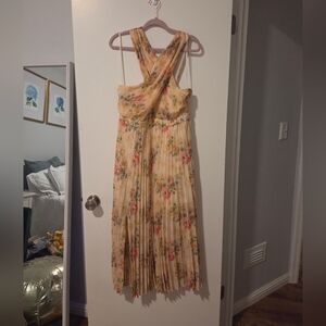 Ted Baker London Amerah Floral Pleated Midi Dress - NEW